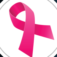 Pink ribbon to represent breast cancer awareness