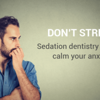 Photo of a man concerned about dental anxiety wondering what types of sedation dentistry are legal in Virginia